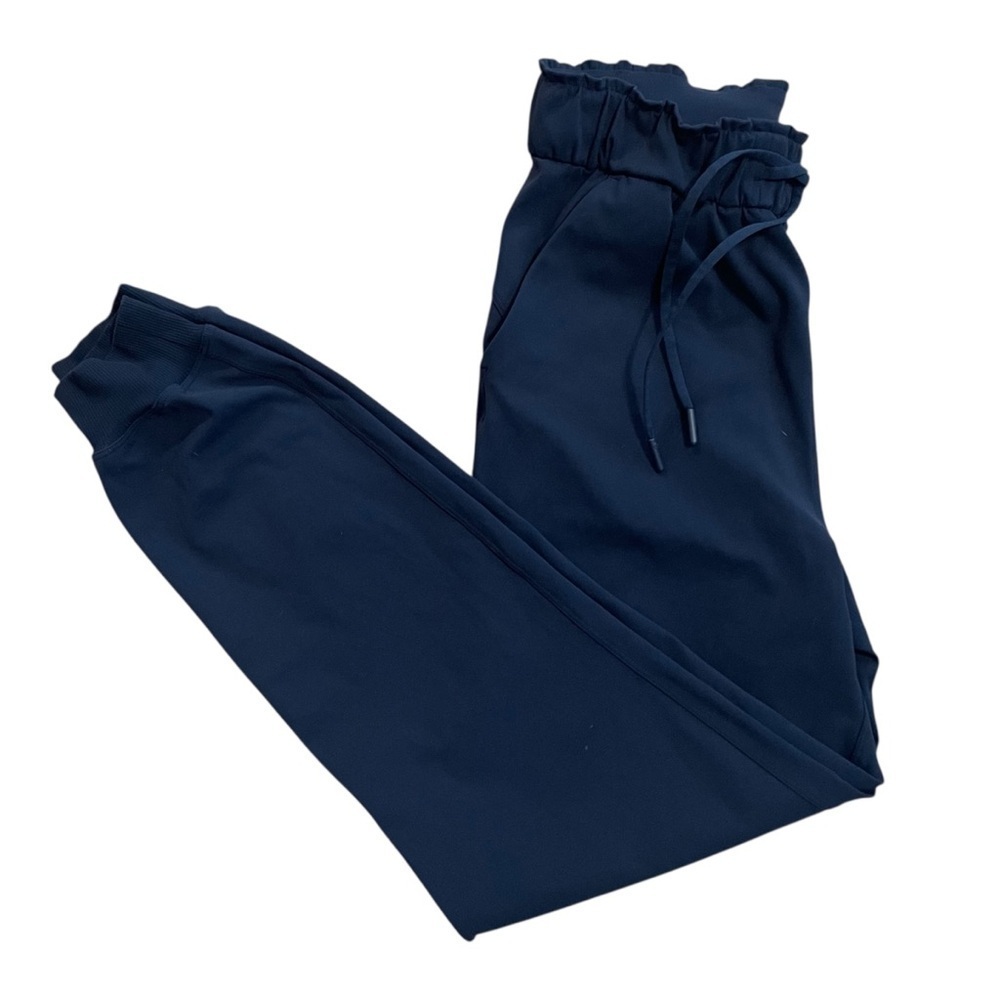 Lululemon Keep Moving Jogger Pants True Navy Elastic Waist Luxtreme Size 4 - Picture 8 of 8